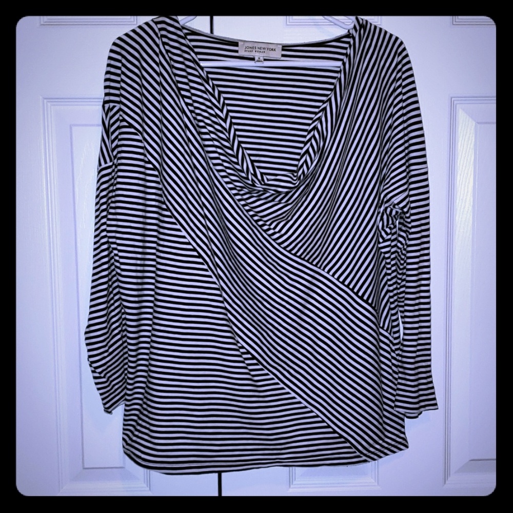 🌷JONES NEW YORK Long Sleeve Cowl Neck Top🌷